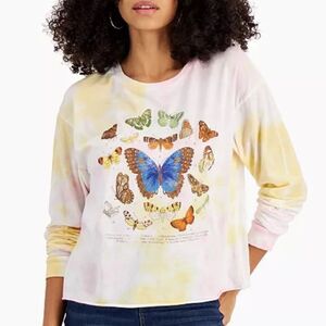 New Grayson Threads Butterfly Graphic Top